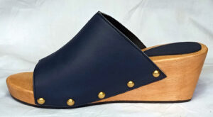 low heel clog wooden mul slipper