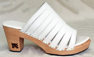Slippers Mules Clog Sandal Wood Heel