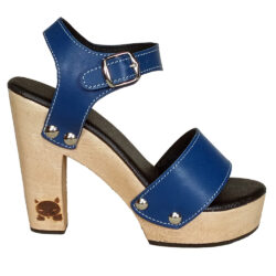 vegetable tanned leather clog women shoes mules