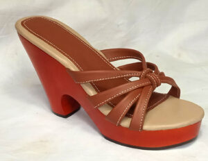 custom design clog model merisier stained wood