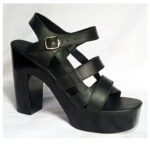 clog all black swedish clog wooden heel wide width