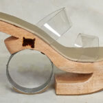metal wooden base