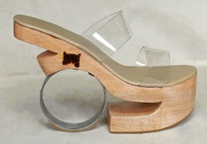 metal wooden base